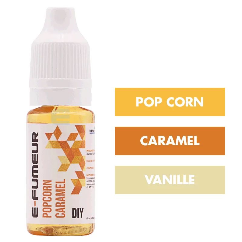 Concentré Popcorn Caramel 10 mL - E-FUMEUR — E-Fumeur - Arômes DIY