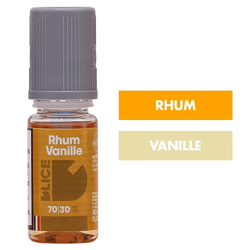 E-liquide Rhum Vanille 10 mL - Dlice — D'lice