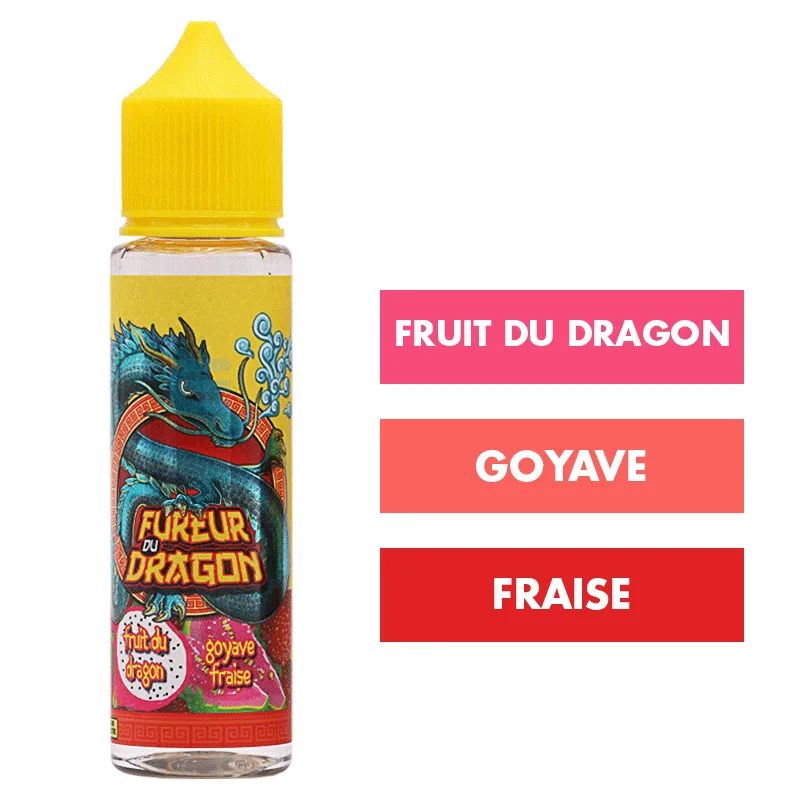 E-liquide Goyave Fraise 50 mL - Fureur du Dragon — Le Vapoteur Breton - Fureur du Dragon