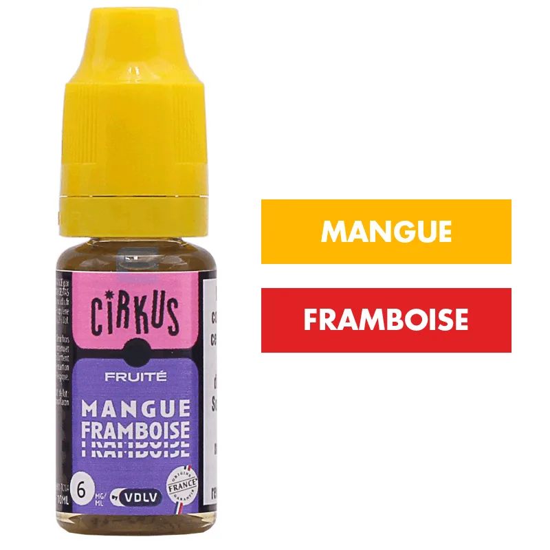 E-liquide Mangue Framboise 10 mL - CirKus (VDLV) — VDLV - Cirkus