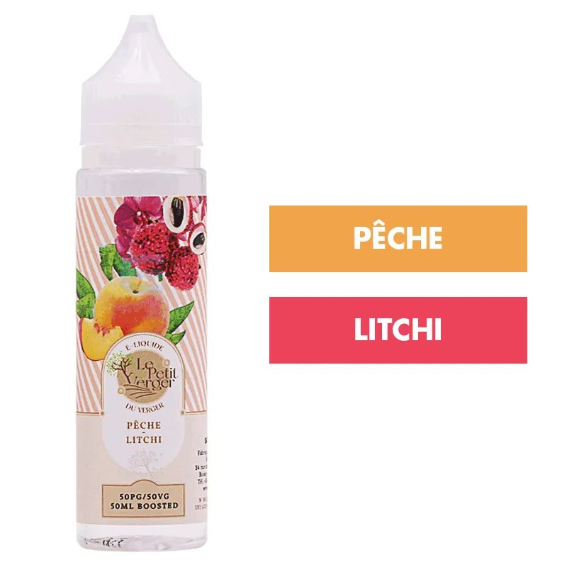 E-liquide Pêche Litchi 50 mL - Le Petit Verger — Savourea - Le Petit Verger