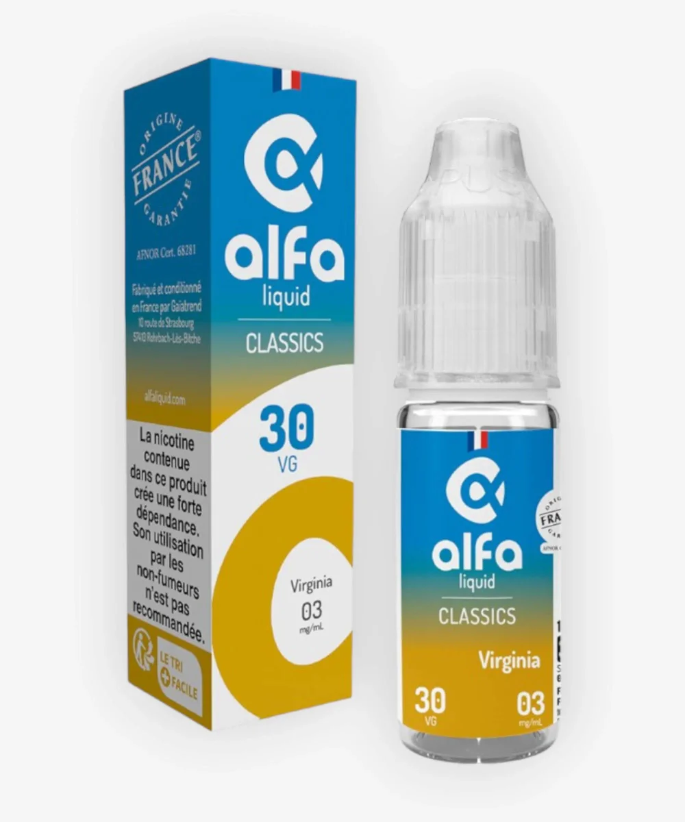 E-liquide Virginia (30 VG) 10 mL - Alfaliquid