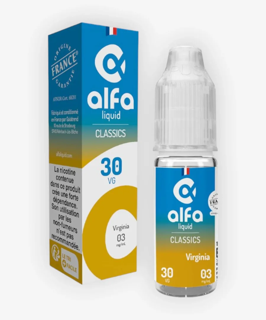 E-liquide Virginia (30 VG) 10 mL - Alfaliquid