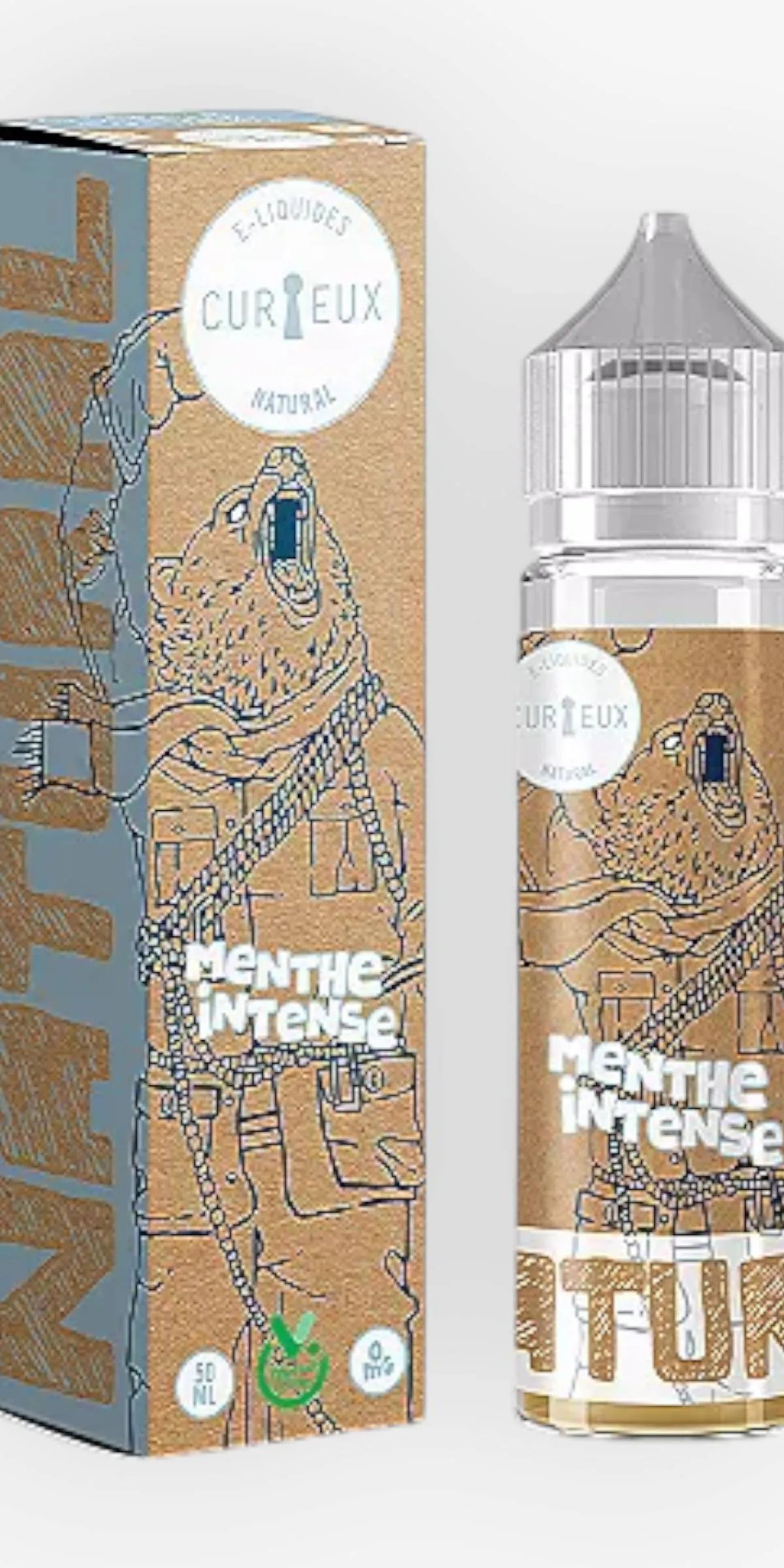 E-liquide Menthe Intense 50 mL - Natural Curieux — Curieux - Edition Natural