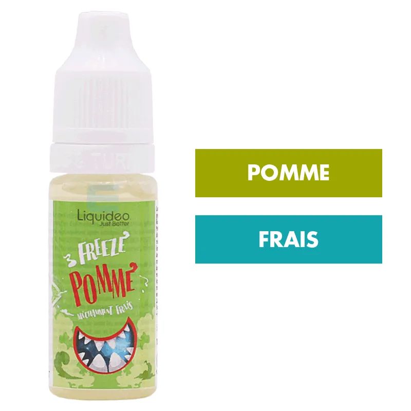E-liquide Freeze Pomme 10 mL - Freeze (Liquideo) — Liquideo - Freeze