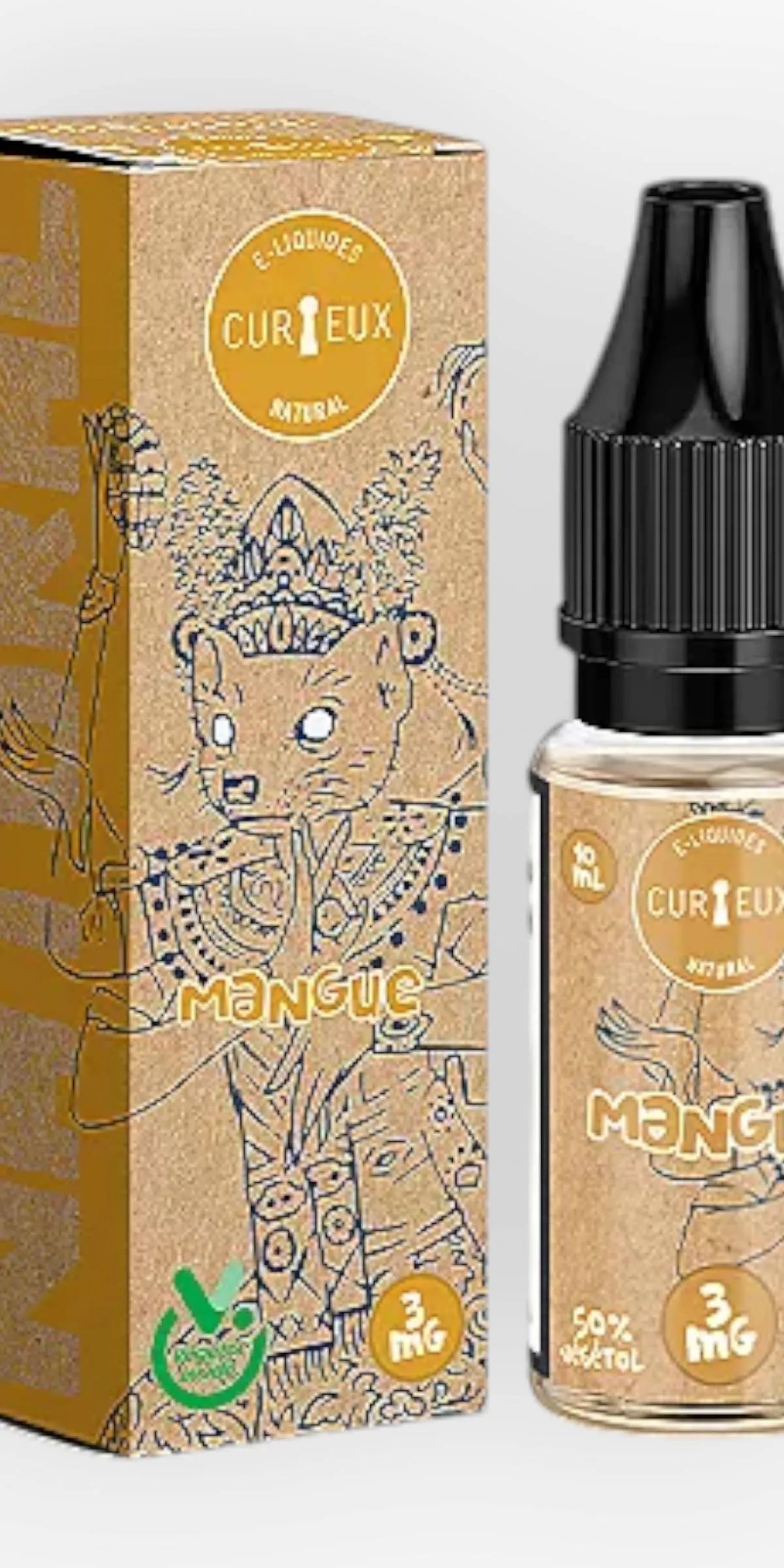 E-liquide Mangue 10 mL - Natural Curieux — Curieux - Edition Natural