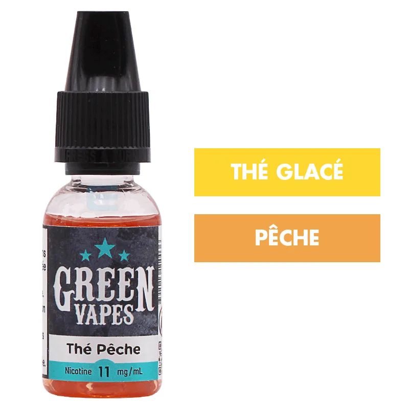 E-liquide Thé Pêche 10 mL - Green Vapes — Green Vapes - Classique