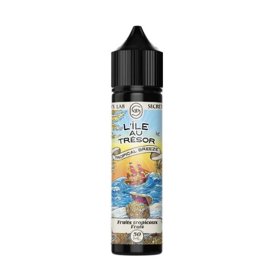 E-liquide Tropical Breeze 50 mL - L'Ile au Trésor — Secret's Lab - L'ile au tresor