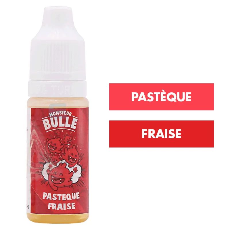 E-liquide Pastèque Fraise 10 mL - Monsieur Bulle (Liquideo) — Liquideo - Monsieur Bulle