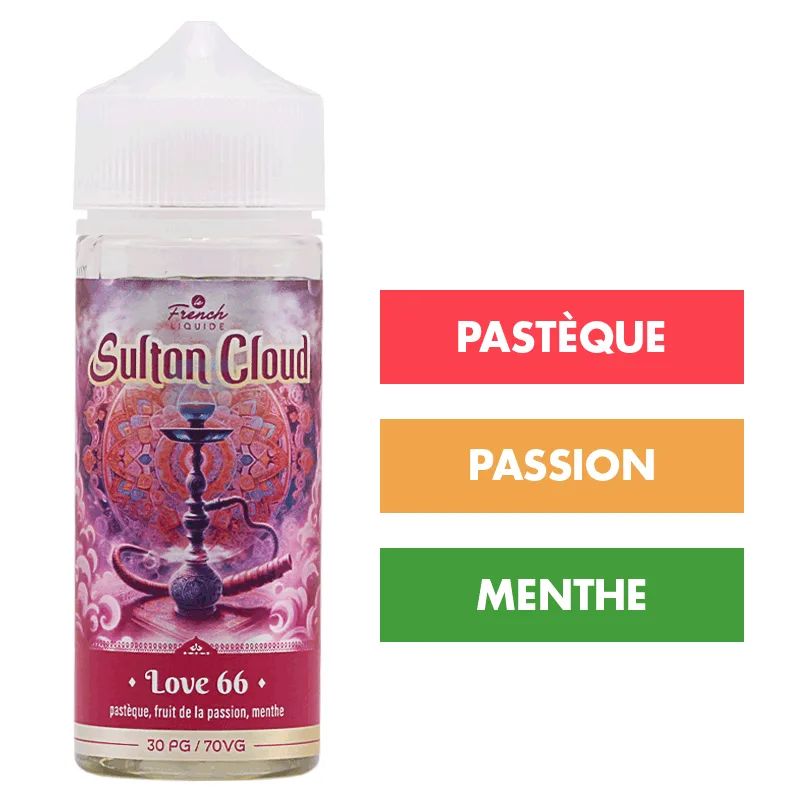 E-liquide Love 66 100 mL - Sultan Cloud (Le French Liquide) — Le French Liquide - Sultan Cloud