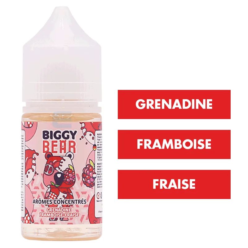 Concentré Grenadine Framboise Fraise 30 mL - Biggy Bear — Biggy Bear - Arômes DIY