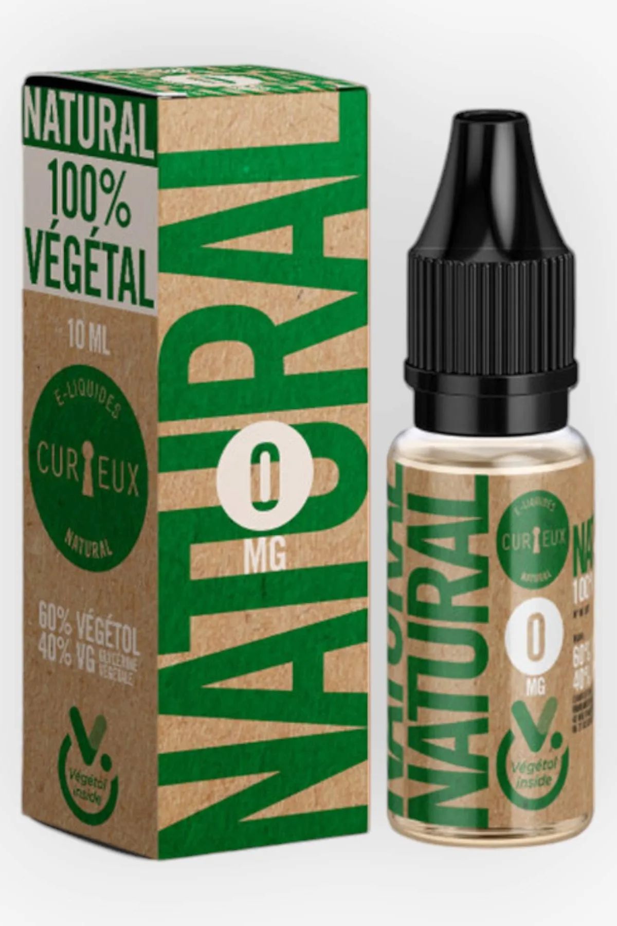 E-liquide Natural 100% Vegetal 10 mL - Natural (Curieux) — Curieux - Edition Natural