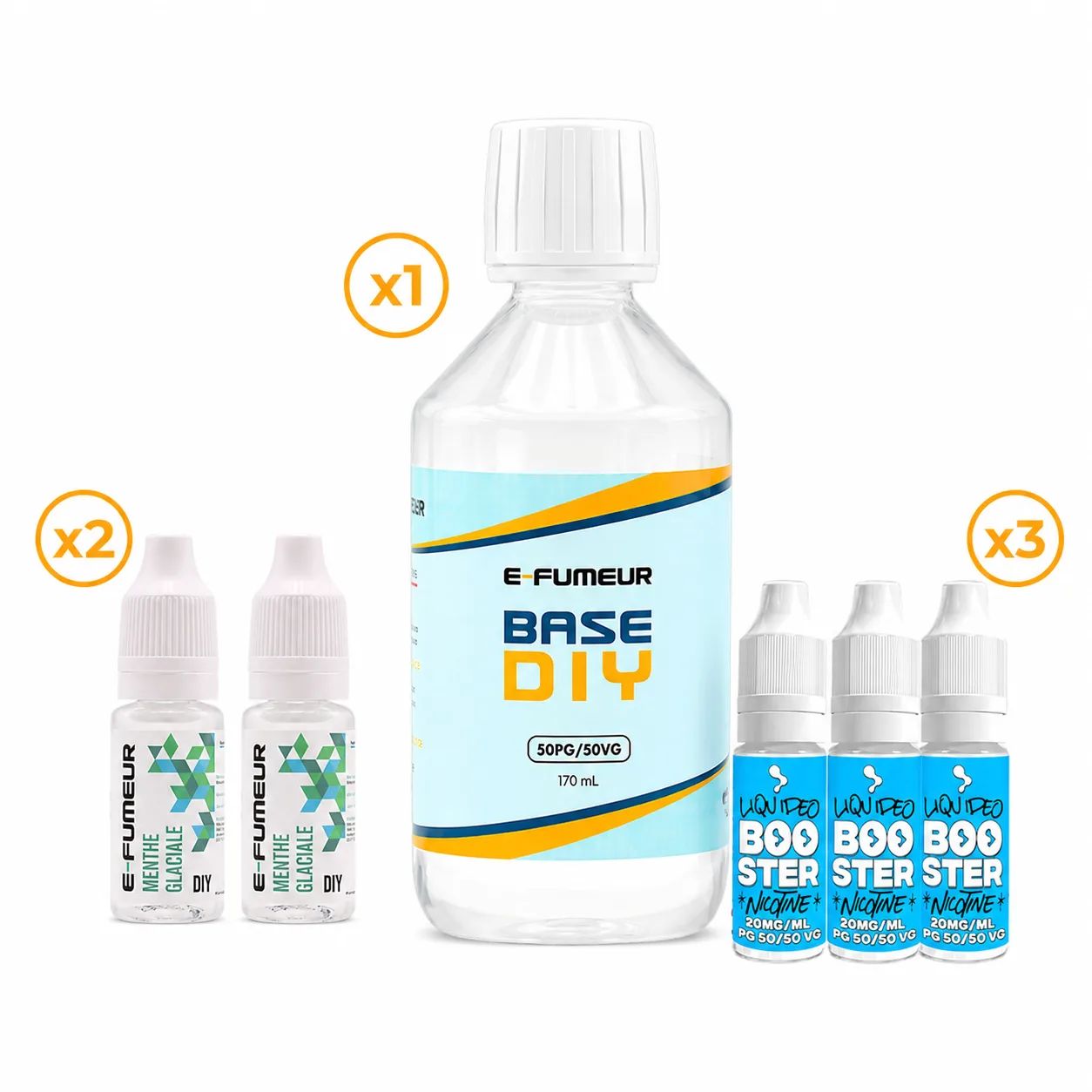 Pack DIY Menthe Glaciale 220 mL - E-FUMEUR
