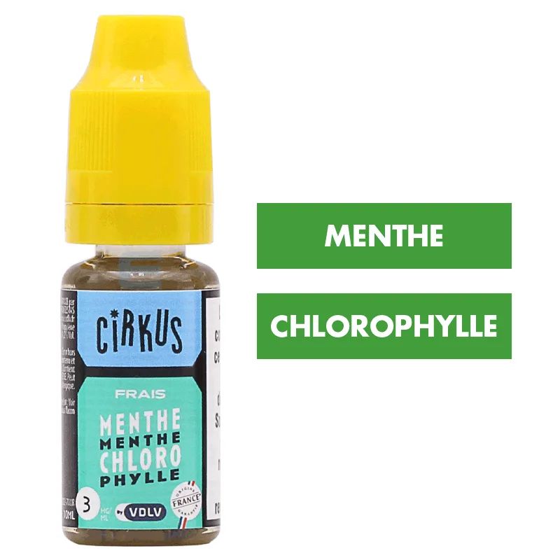 E-liquide Menthe Chlorophylle 10 mL - CirKus (VDLV) — VDLV - Cirkus