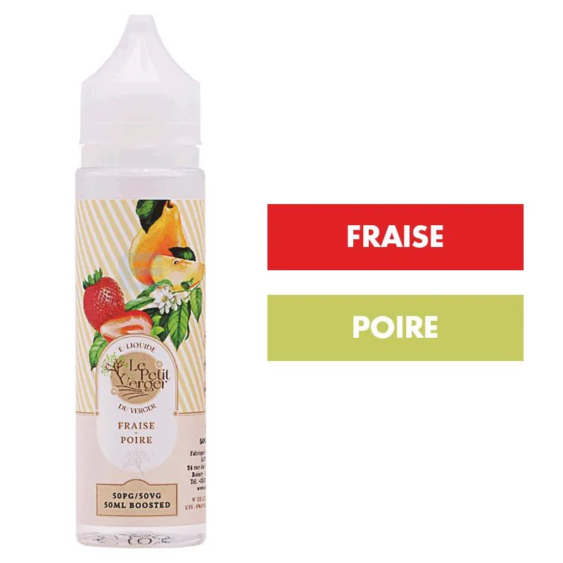 E-liquide Fraise Poire 50 mL - Le Petit Verger — Savourea - Le Petit Verger