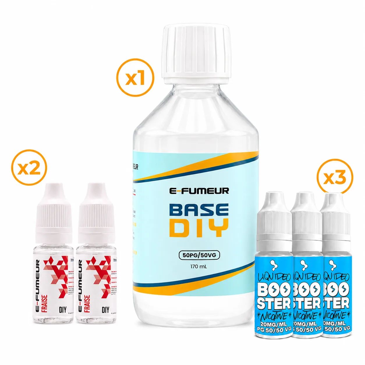 Pack DIY Fraise 220 mL - E-FUMEUR — E-Fumeur - Arômes DIY