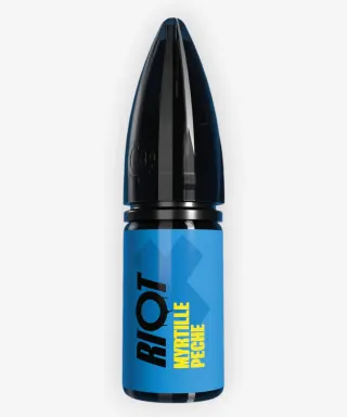 E-liquide Myrtille Pêche Nic Salt 10 mL - Riot