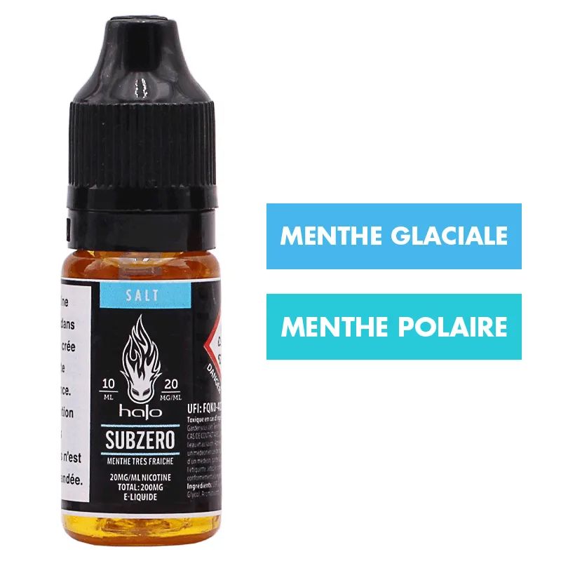 E-liquide SubZero Sels de Nicotine 10 mL - Halo