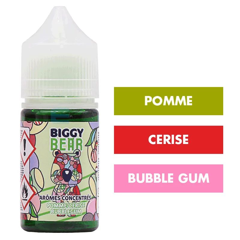 Concentré Pomme Cerise Bubblegum 30 mL - Biggy Bear — Biggy Bear - Arômes DIY