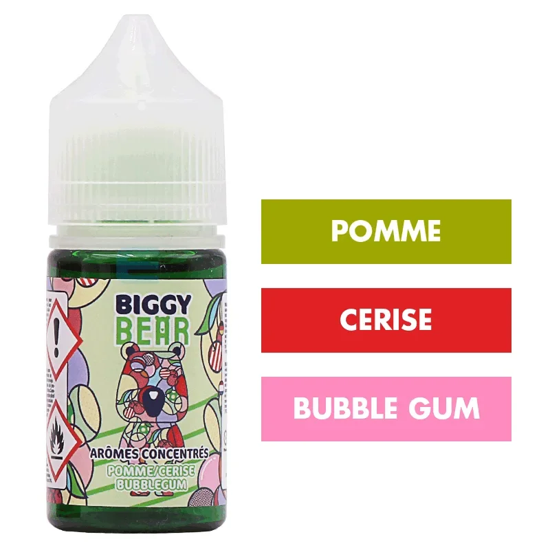 Concentré Pomme Cerise Bubblegum 30 mL - Biggy Bear