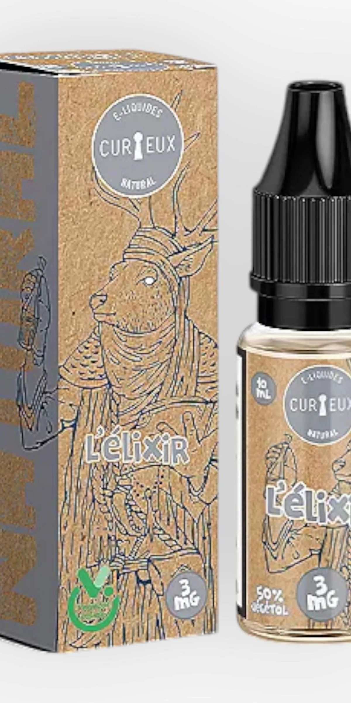 E-liquide L'Élixir 10 mL - Natural Curieux — Curieux - Edition Natural