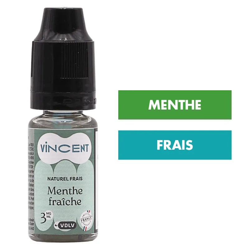 E-liquide Menthe Fraîche 10 mL - Vincent (VDLV)