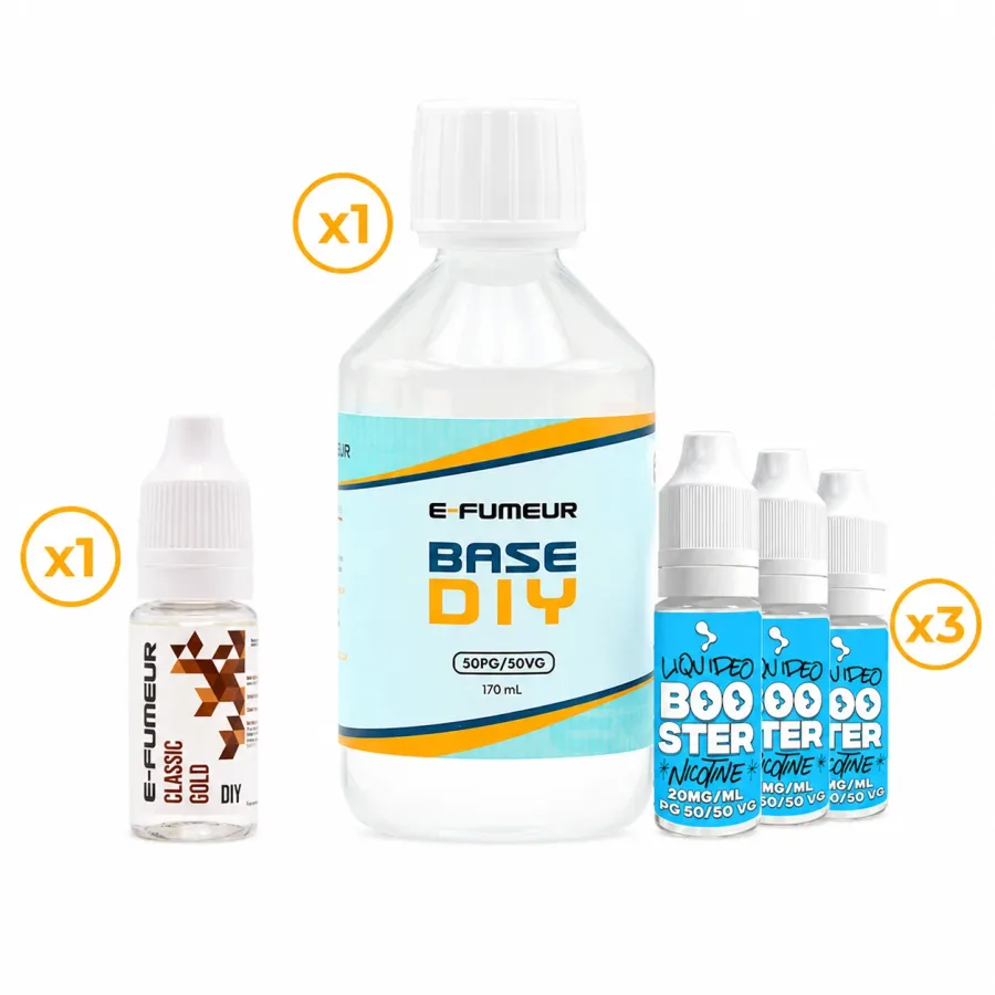 Pack DIY Classic Gold 210 mL - E-FUMEUR