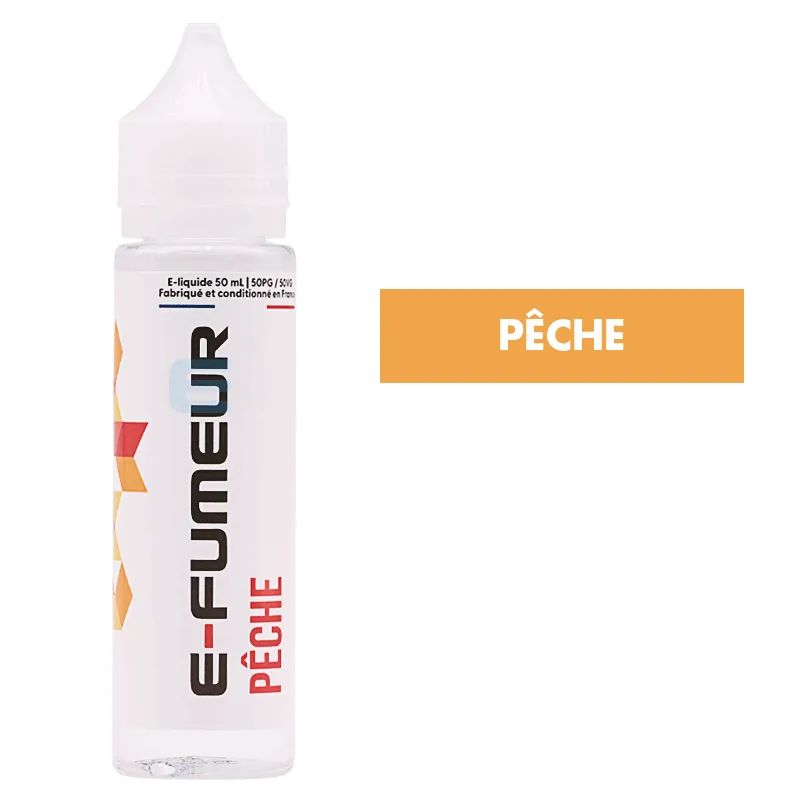 E-liquide Pêche 50 mL - E-FUMEUR — E-Fumeur - E-liquides