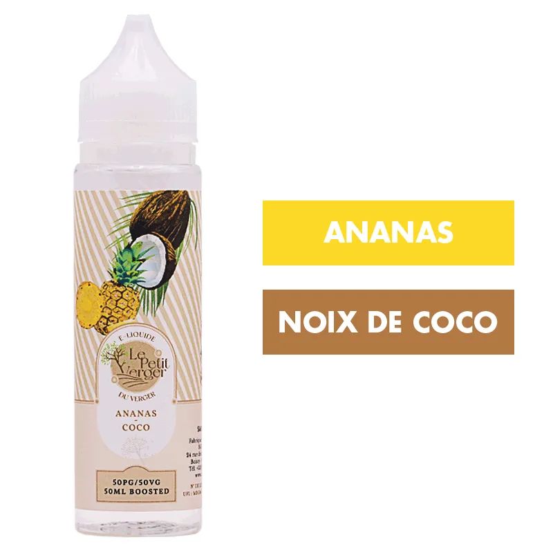 E-liquide Ananas Coco 50 mL - Le Petit Verger — Savourea - Le Petit Verger
