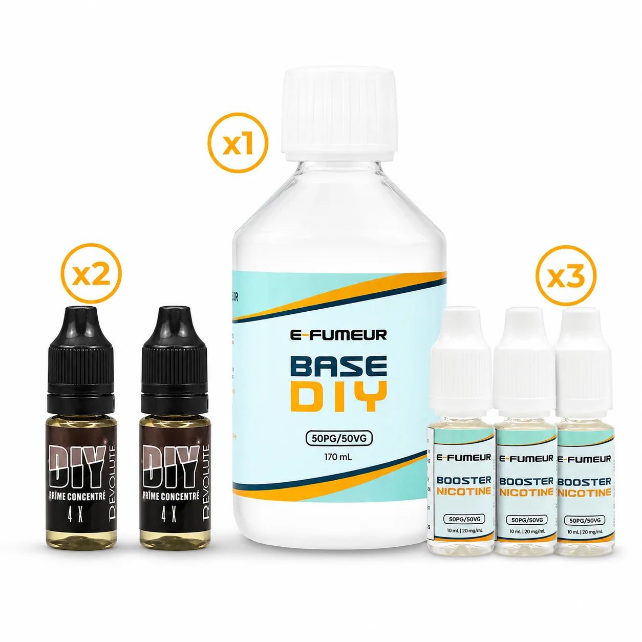 Pack DIY 4X 220 mL - Revolute — E-Fumeur / Revolute