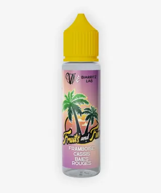 E-liquide Framboise Cassis Baies Rouges 50 mL - Fruits And Fun Biarritz Lab