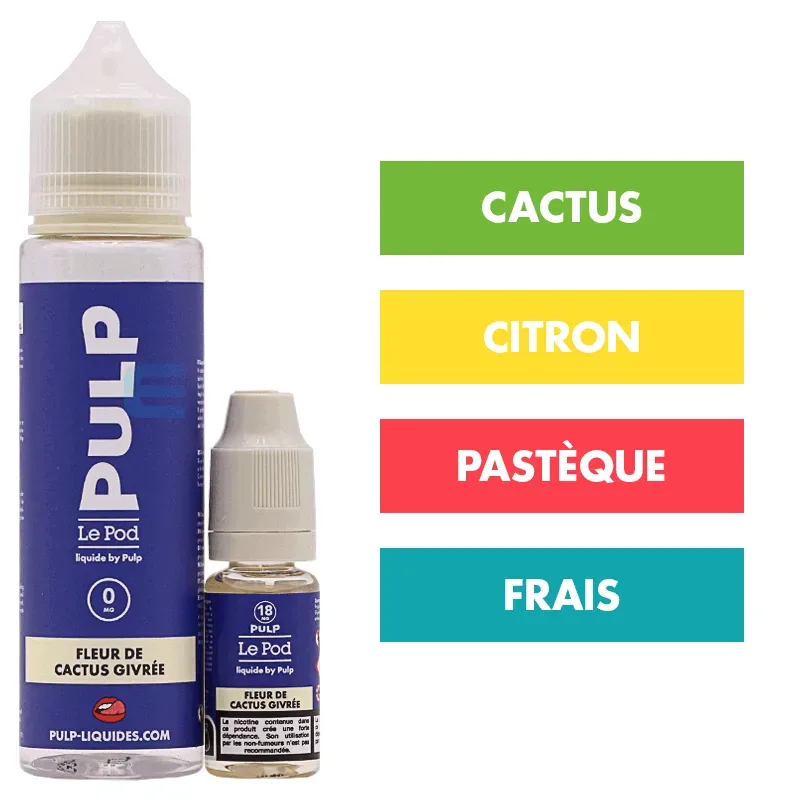 E-liquide Fleur de Cactus Givrée 60 mL - Pulp Le Pod