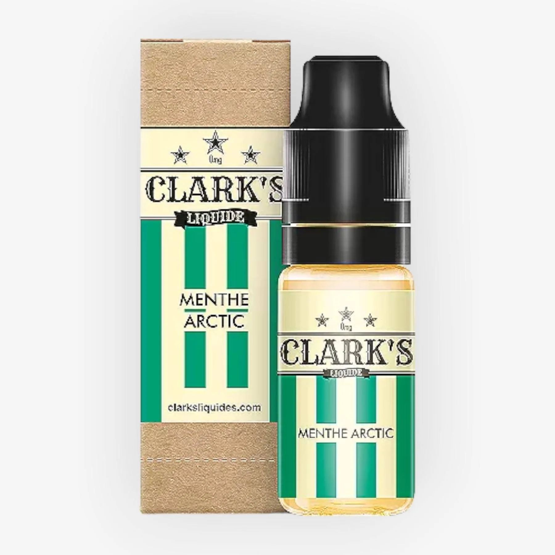 E-liquide Menthe Arctic 10 mL - Clark s Liquide — vue 1