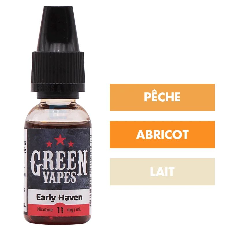 E-liquide Early Haven 10 mL - Green Vapes — Green Vapes - Classique