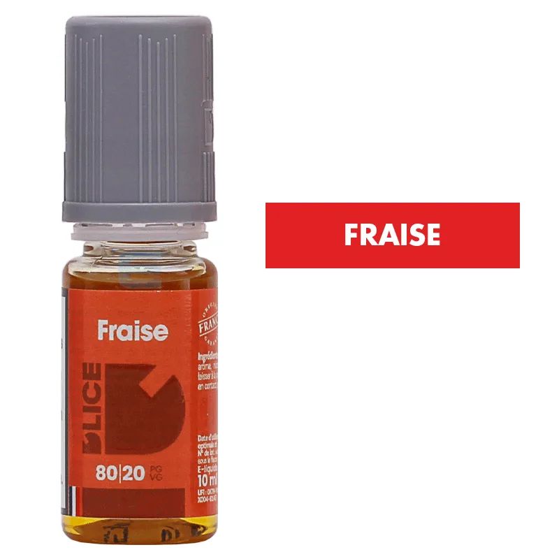 E-liquide Fraise 10 mL - Dlice — D'lice
