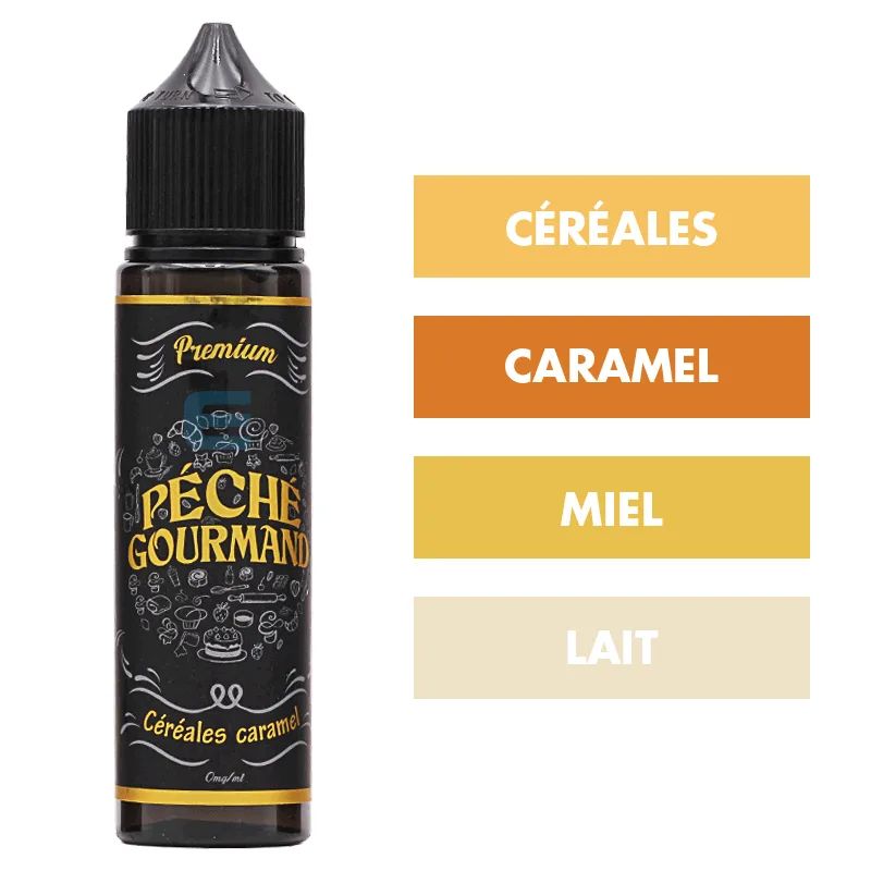 E-liquide Céréales Caramel 50 mL - Péché Gourmand (LiquideLab) — LiquideLab - Péché Gourmand