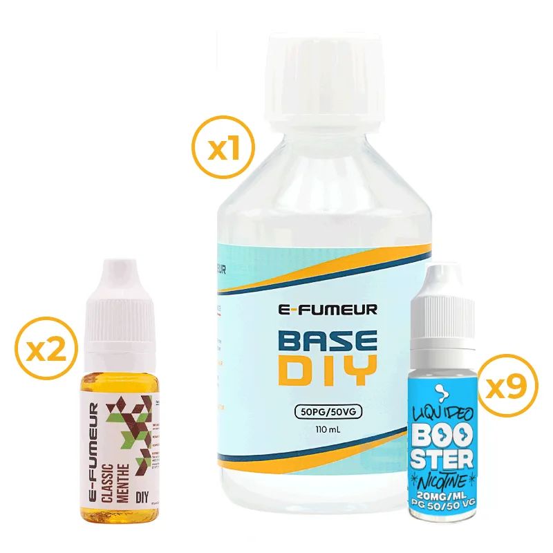 Pack DIY Classic Menthe 220 mL - E-FUMEUR — vue 4