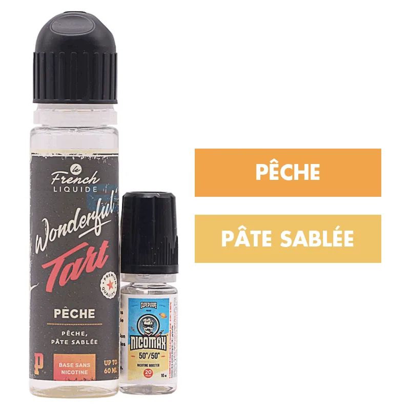 E-liquide Pêche 60 mL - Wonderful Tart (Le French Liquide) — Le French Liquide - Wonderful Tart