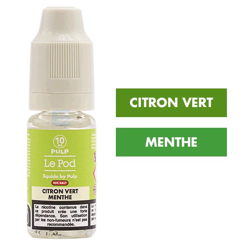 E-liquide Citron Vert Menthe 10 mL - Pulp Le Pod — Pulp - Le Pod