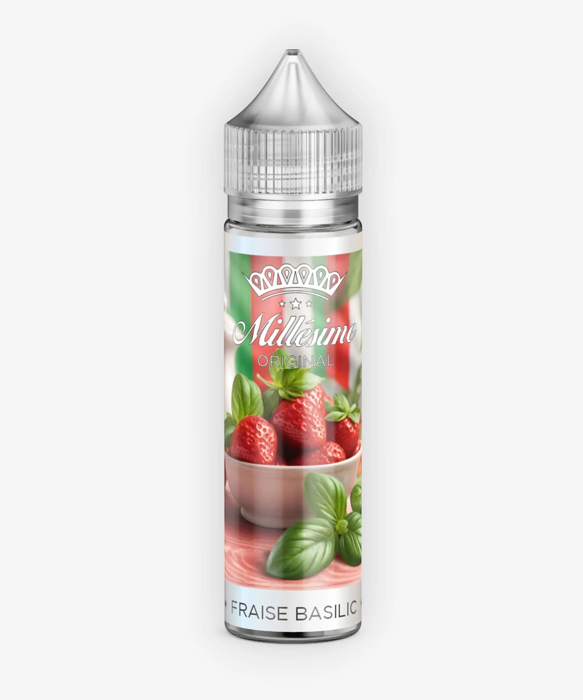 E-liquide Fraise Basilic 50 mL - Millésime