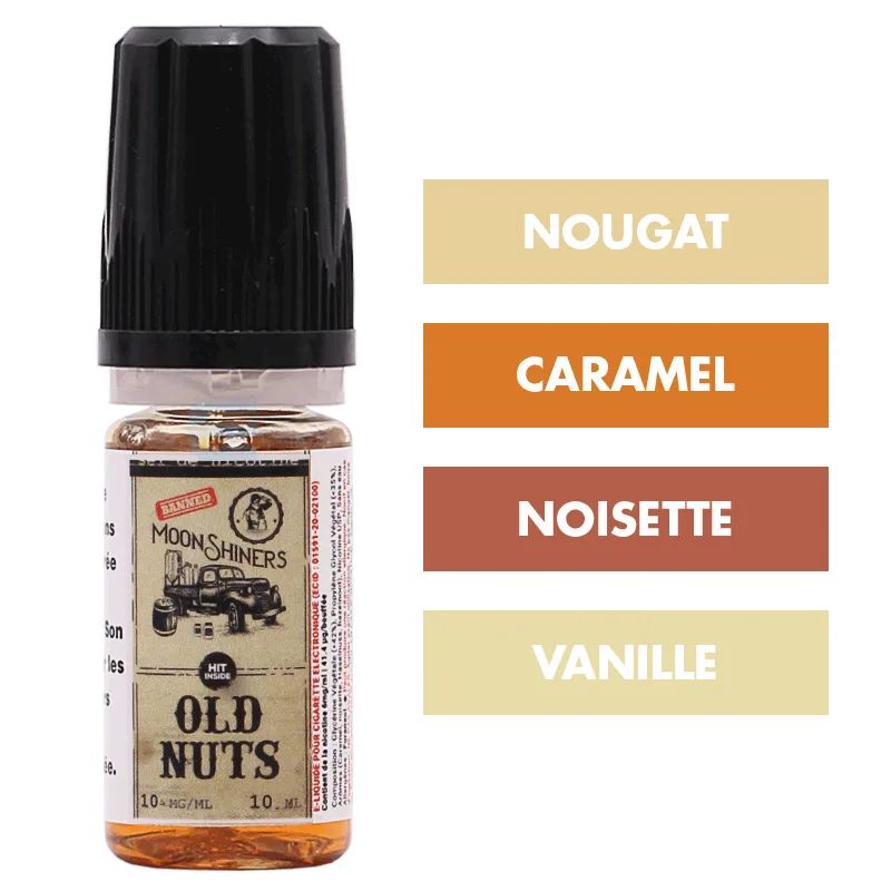 E-liquide Old Nuts Sels de nicotine 10 mL - Moonshiners (Le French Liquide) — Le French Liquide - Moon Shiners