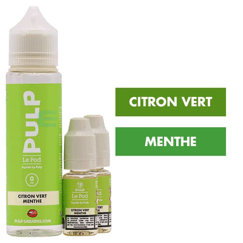 E-liquide Citron Vert Menthe 60 mL - Pulp Le Pod — vue 2