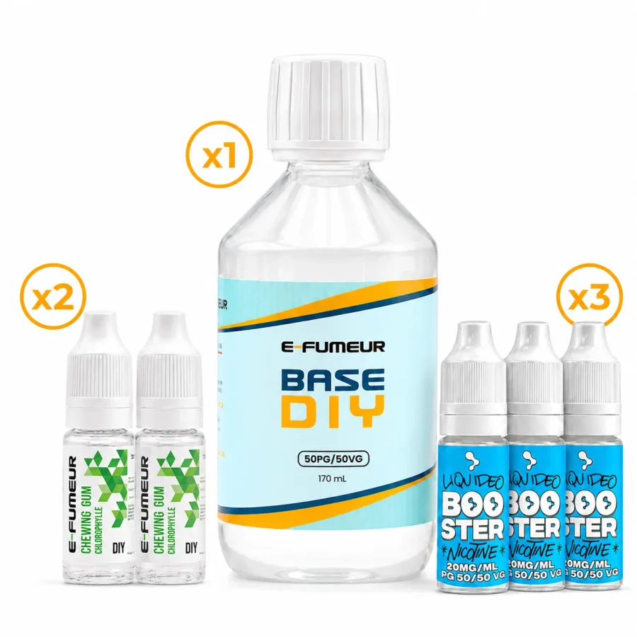 Pack DIY Chewing-Gum Chlorophylle 220 mL - E-FUMEUR