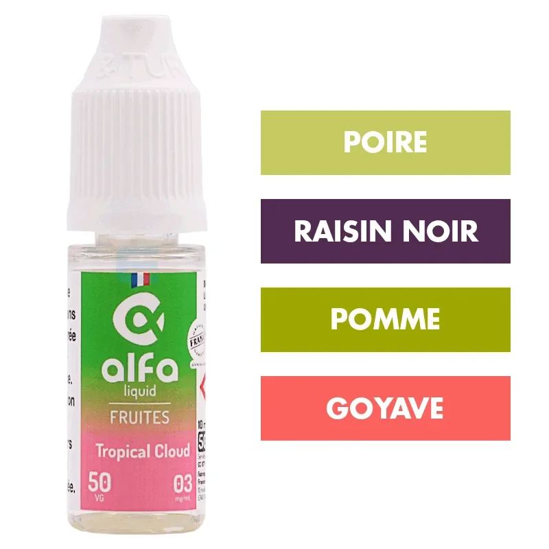 E-liquide Tropical Cloud (50 VG) 10 mL - Alfaliquid