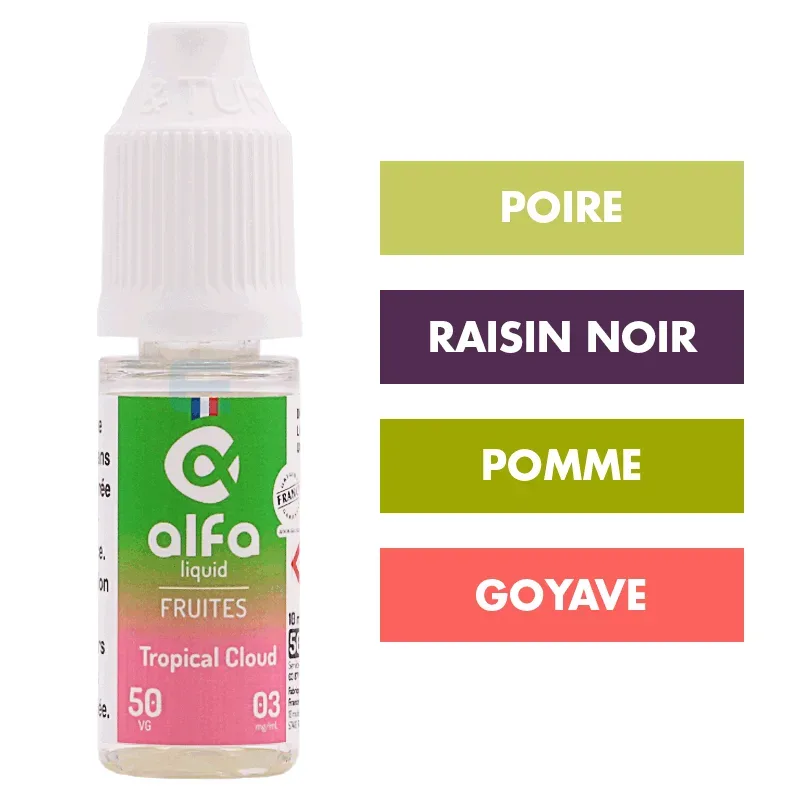 E-liquide Tropical Cloud (50 VG) 10 mL - Alfaliquid