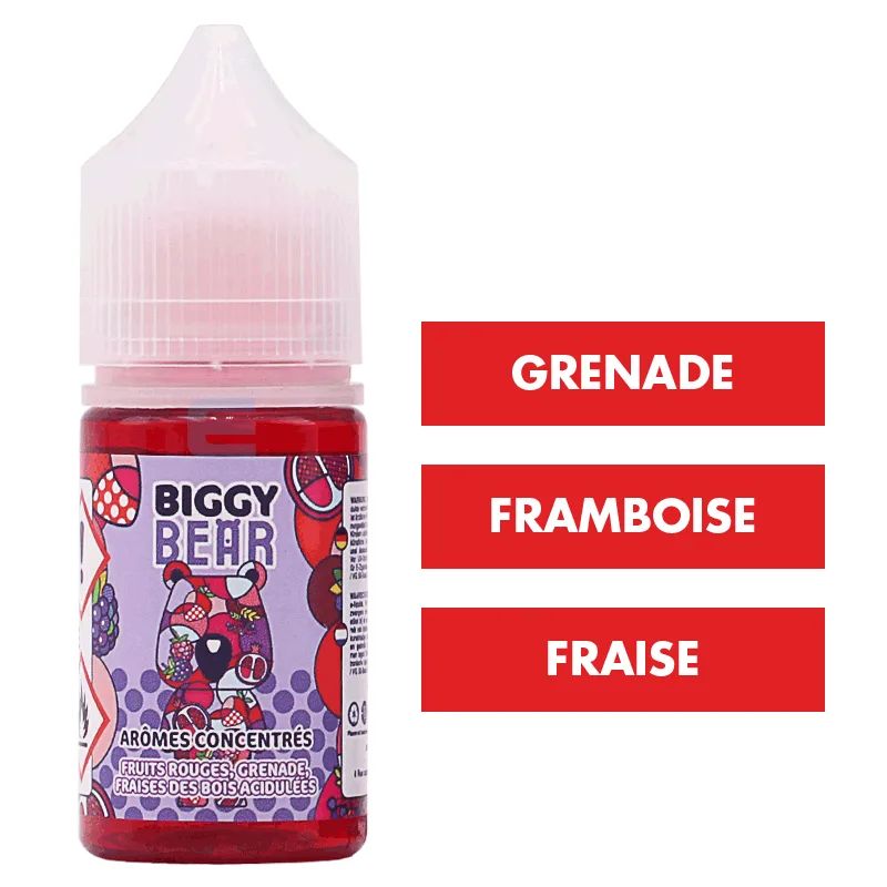 Concentré Fruits Rouges Grenade Fraises des Bois Acidulées 30 mL - Biggy Bear — Biggy Bear - Arômes DIY