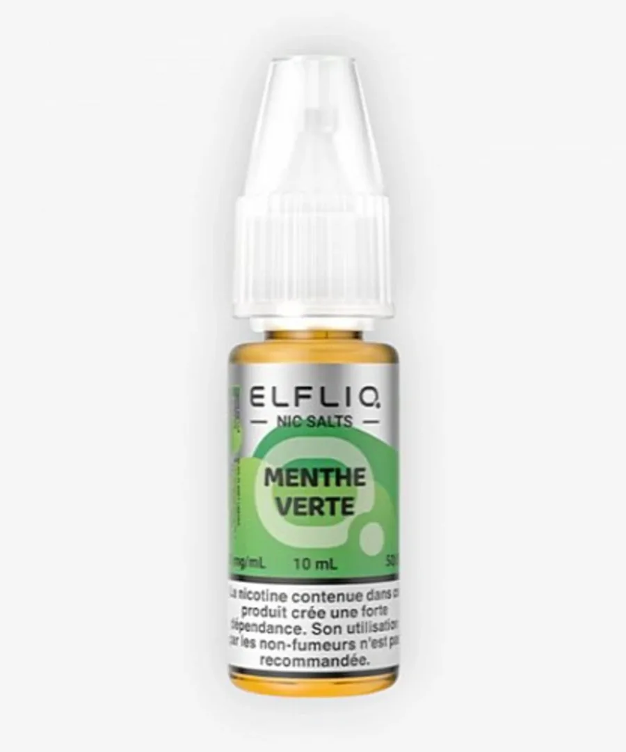 E-liquide Menthe Verte Nic Salt 10 mL - Elfliq ElfBar