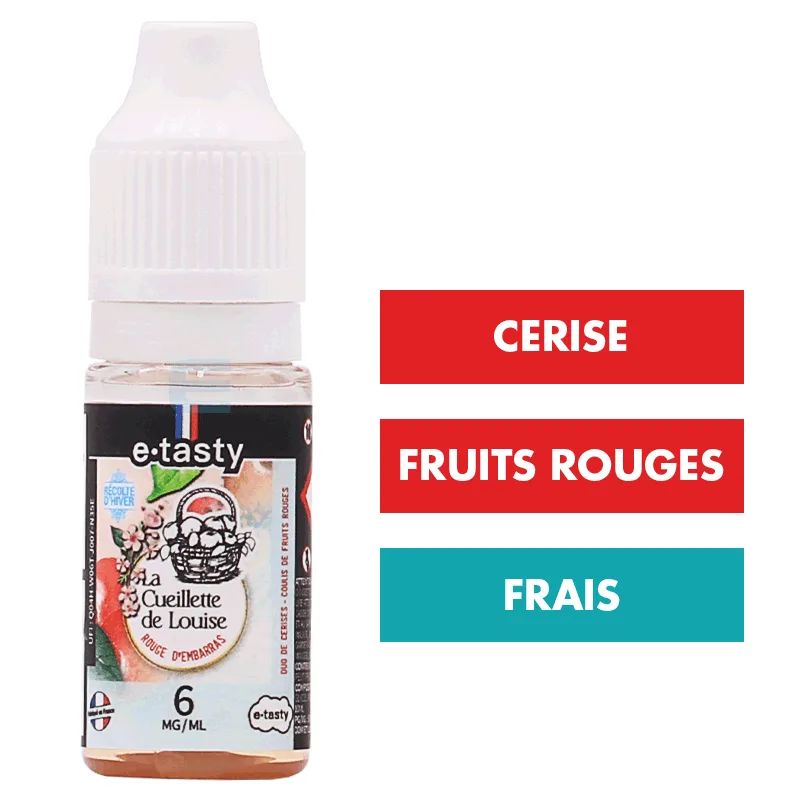 E-liquide Rouge d'Embarras (Hiver) 10 mL - La Cueillette de Louise (E.Tasty) — E.Tasty - La Cueillette de Louise