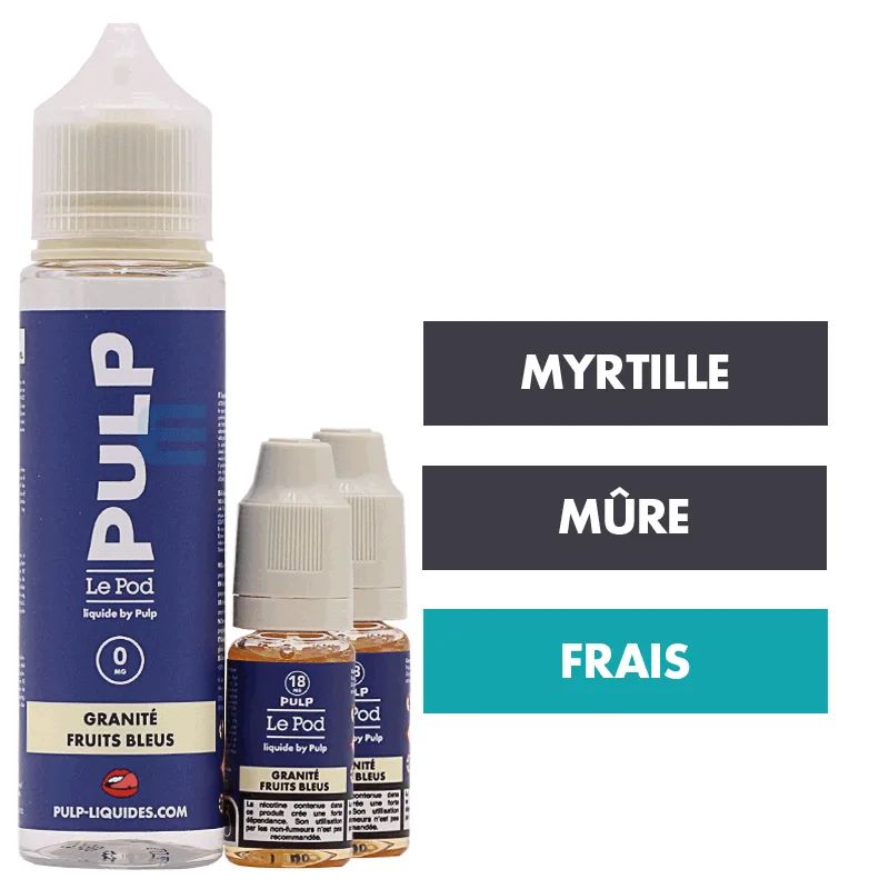 E-liquide Granité Fruits Bleus 60 mL - Pulp Le Pod — vue 2