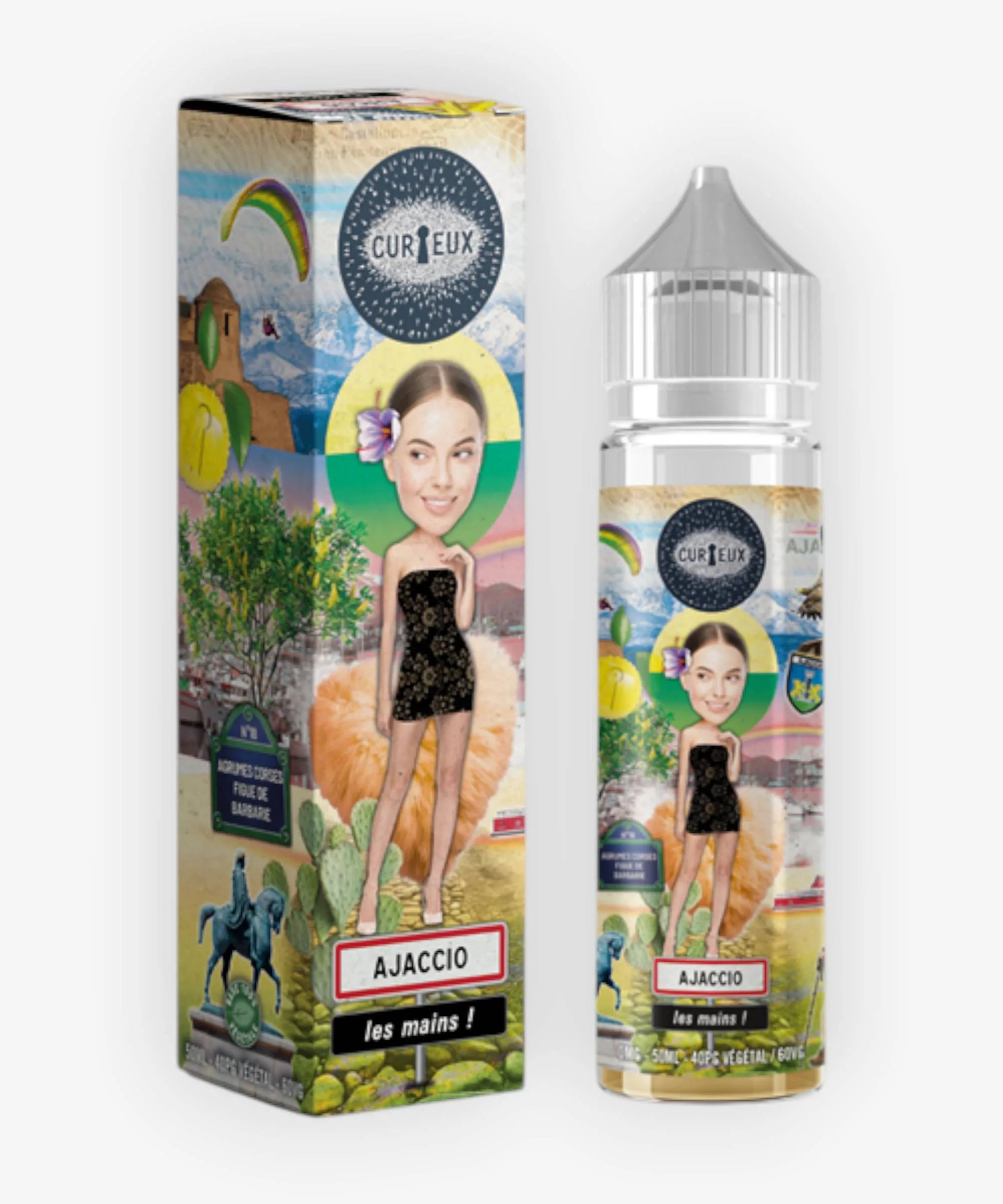 E-liquide Ajaccio Les Mains ! 50 mL - Edition Hexagone Curieux — Curieux - Edition Hexagone